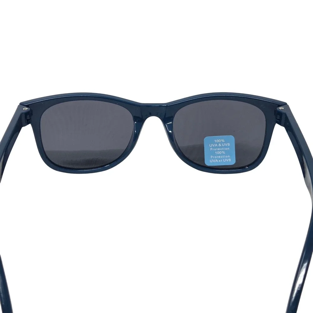 COCOSAND Kids Sunglasses Blue Frames with Adjustable Strap UV Protective Eyewear